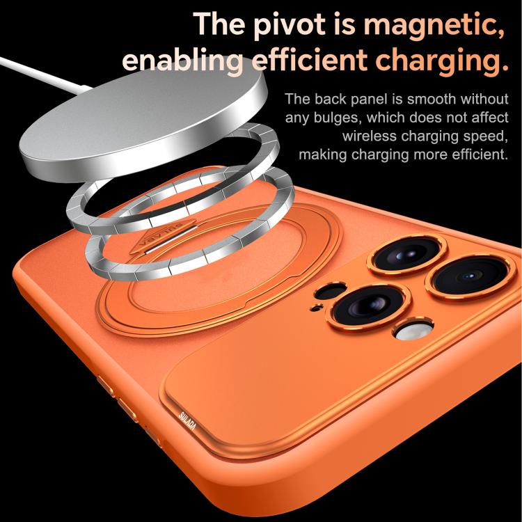 Custodia per telefono SULADA Transforms In 17 Pro semitrasparente opaca con supporto magnetico girevole., For iPhone 18 Pro, For iPhone 18 Pro Max, For iPhone 17 Pro Max, For iPhone 17 Pro
