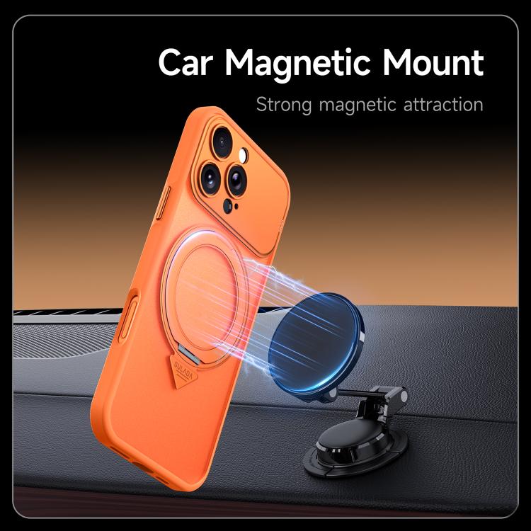 Custodia per telefono SULADA Transforms In 17 Pro semitrasparente opaca con supporto magnetico girevole., For iPhone 18 Pro, For iPhone 18 Pro Max, For iPhone 17 Pro Max, For iPhone 17 Pro