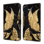Custodia per telefono in ecopelle con effetto cristallo., For Samsung Galaxy A17 5G / 4G