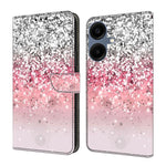 Custodia per telefono in ecopelle con effetto cristallo., For Samsung Galaxy A07 5G / 4G