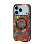 Custodia magnetica in ecopelle della serie "Linguaggio dei Fiori" di Denisor A07., For iPhone 17 Pro Max, For iPhone 17 Pro, For iPhone 17, For iPhone Air