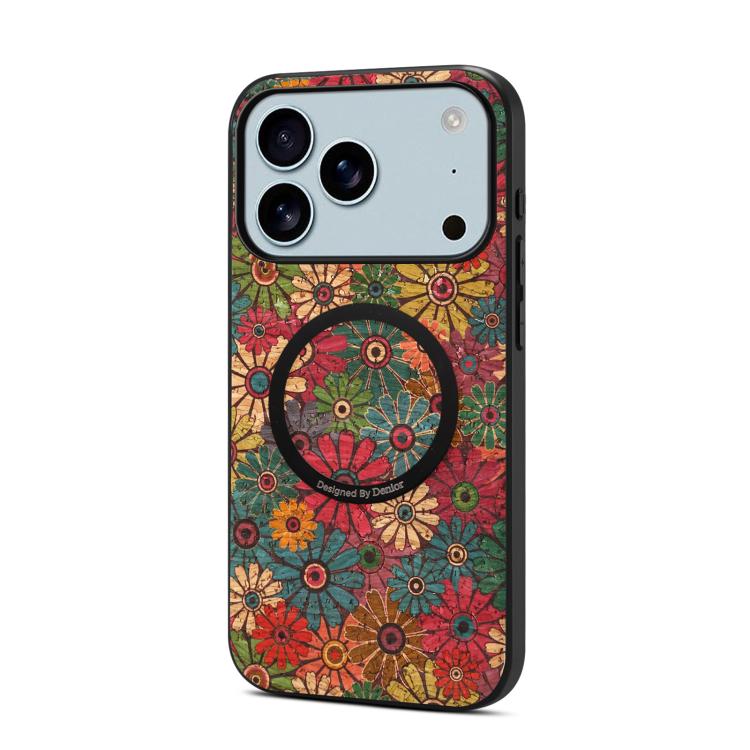 Custodia magnetica in ecopelle della serie "Linguaggio dei Fiori" di Denisor A07., For iPhone 17 Pro Max, For iPhone 17 Pro, For iPhone 17, For iPhone Air