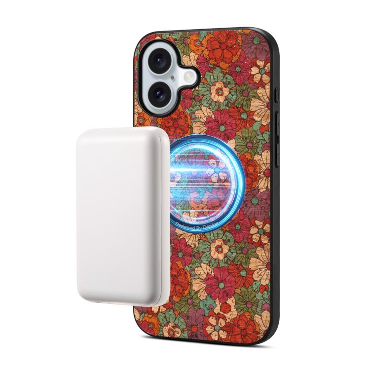 Custodia magnetica in ecopelle della serie "Linguaggio dei Fiori" di Denisor A07., For iPhone 17 Pro Max, For iPhone 17 Pro, For iPhone 17, For iPhone Air