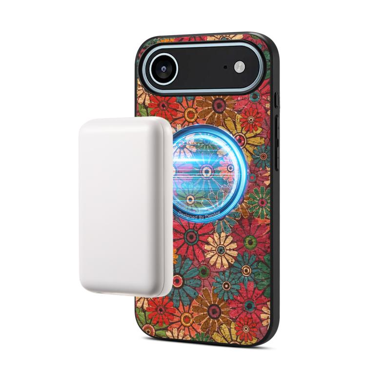 Custodia magnetica in ecopelle della serie "Linguaggio dei Fiori" di Denisor A07., For iPhone 17 Pro Max, For iPhone 17 Pro, For iPhone 17, For iPhone Air