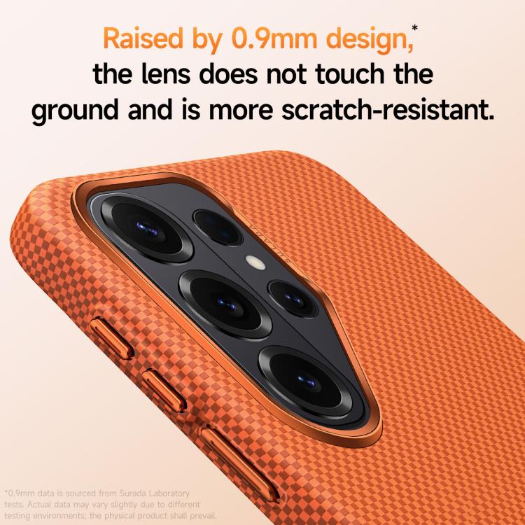 Custodia per telefono SULADA con motivo a griglia in Kevlar e finitura effetto pelle., For Samsung Galaxy S26+ 5G, For Samsung Galaxy S26 Ultra 5G, For Samsung Galaxy S26 5G