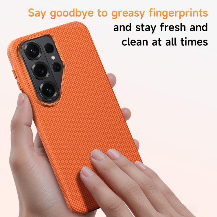 Custodia per telefono SULADA con motivo a griglia in Kevlar e finitura effetto pelle., For Samsung Galaxy S26+ 5G, For Samsung Galaxy S26 Ultra 5G, For Samsung Galaxy S26 5G