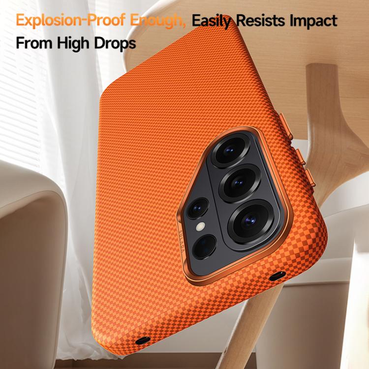 Custodia per telefono SULADA con motivo a griglia in Kevlar e finitura effetto pelle., For Samsung Galaxy S26+ 5G, For Samsung Galaxy S26 Ultra 5G, For Samsung Galaxy S26 5G