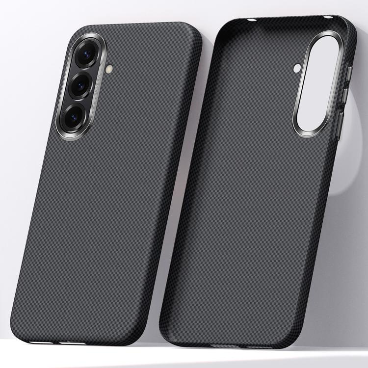 Custodia per telefono SULADA con motivo a griglia in Kevlar e finitura effetto pelle., For Samsung Galaxy S26+ 5G, For Samsung Galaxy S26 Ultra 5G, For Samsung Galaxy S26 5G