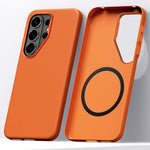 Custodia magnetica per telefono SULADA in Kevlar con motivo a griglia e texture effetto pelle., For Samsung Galaxy S26+ 5G, For Samsung Galaxy S26 Ultra 5G, For Samsung Galaxy S26 5G