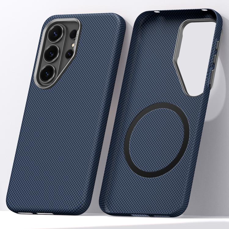 Custodia magnetica per telefono SULADA in Kevlar con motivo a griglia e texture effetto pelle., For Samsung Galaxy S26+ 5G, For Samsung Galaxy S26 Ultra 5G, For Samsung Galaxy S26 5G