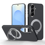 Custodia per telefono SULADA con griglia in Kevlar, effetto pelle e supporto magnetico girevole., For Samsung Galaxy S26+ 5G, For Samsung Galaxy S26 Ultra 5G, For Samsung Galaxy S26 5G