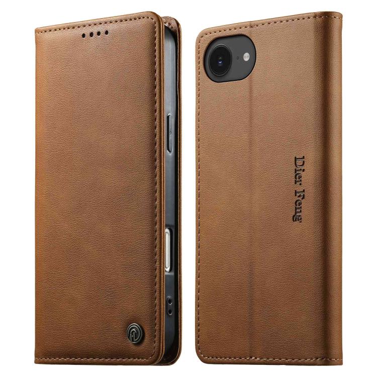 Custodia per telefono Dierfeng in pelle vegana con chiusura magnetica e protezione RFID in metallo., For iPhone 17e / 16e, For iPhone 17 Pro Max, For iPhone 17 Pro, For iPhone 17