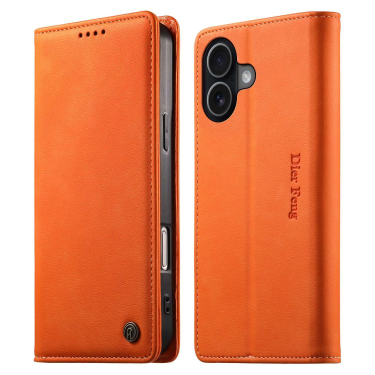 Custodia per telefono Dierfeng in pelle vegana con chiusura magnetica e protezione RFID in metallo., For iPhone 17e / 16e, For iPhone 17 Pro Max, For iPhone 17 Pro, For iPhone 17