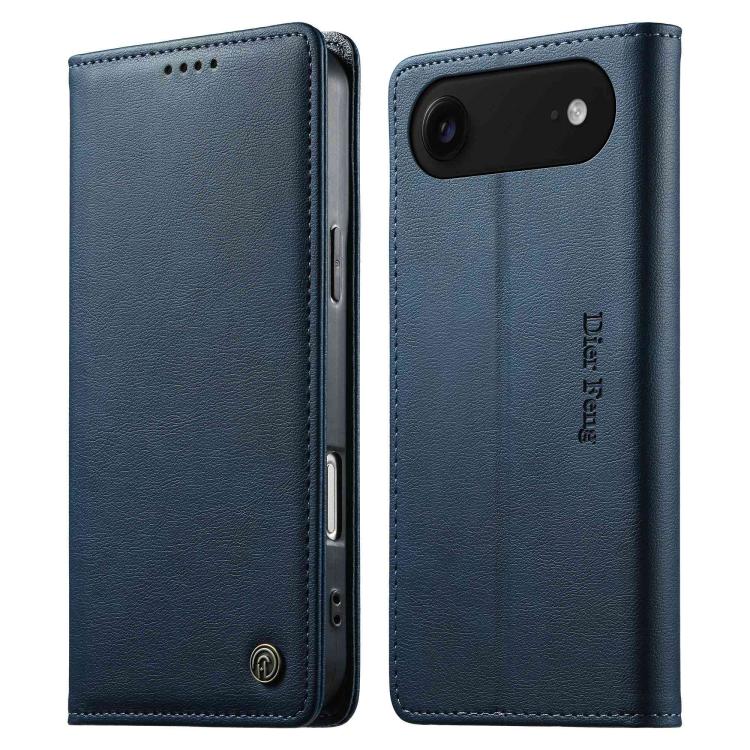 Custodia per telefono Dierfeng in pelle vegana con chiusura magnetica e protezione RFID in metallo., For iPhone Air, For iPhone 16 Pro Max, For iPhone 16 Pro, For iPhone 16 Plus