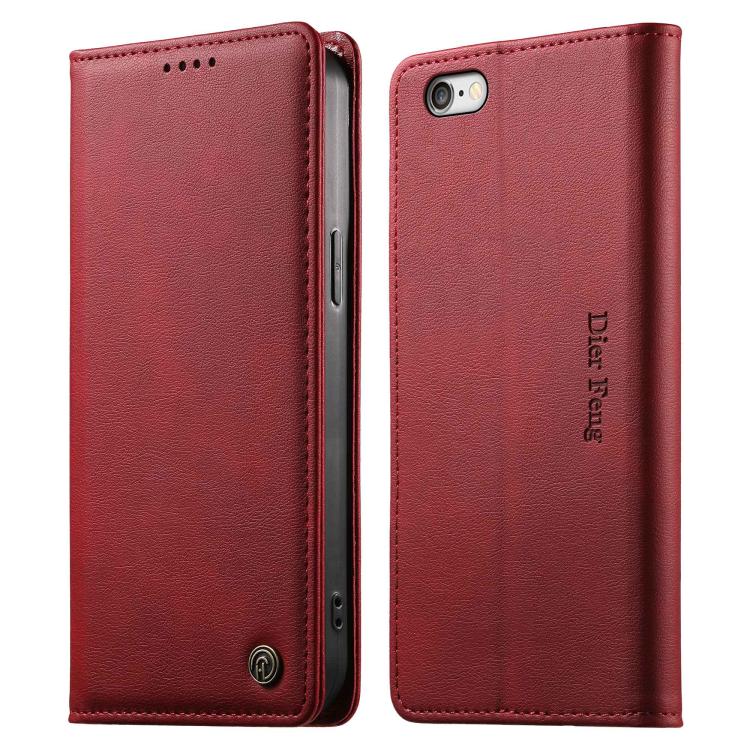Custodia per telefono Dierfeng in pelle vegana con chiusura magnetica e protezione RFID in metallo., For iPhone 14 Pro Max, For iPhone SE 2022 / SE 2020 / 7 / 8, For iPhone 13 Pro Max, For iPhone 13 Pro