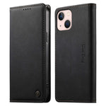 Custodia per telefono Dierfeng in pelle vegana con chiusura magnetica e protezione RFID in metallo., For iPhone 13 mini, For iPhone 12 / 12 Pro, For iPhone 12 Pro Max, For iPhone 12 mini