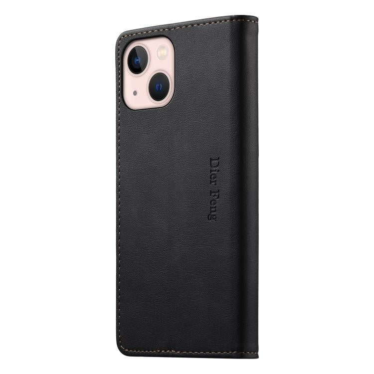Custodia per telefono Dierfeng in pelle vegana con chiusura magnetica e protezione RFID in metallo., For iPhone 13 mini, For iPhone 12 / 12 Pro, For iPhone 12 Pro Max, For iPhone 12 mini