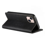 Custodia per telefono Dierfeng in pelle vegana con chiusura magnetica e protezione RFID in metallo., For iPhone 13 mini, For iPhone 12 / 12 Pro, For iPhone 12 Pro Max, For iPhone 12 mini