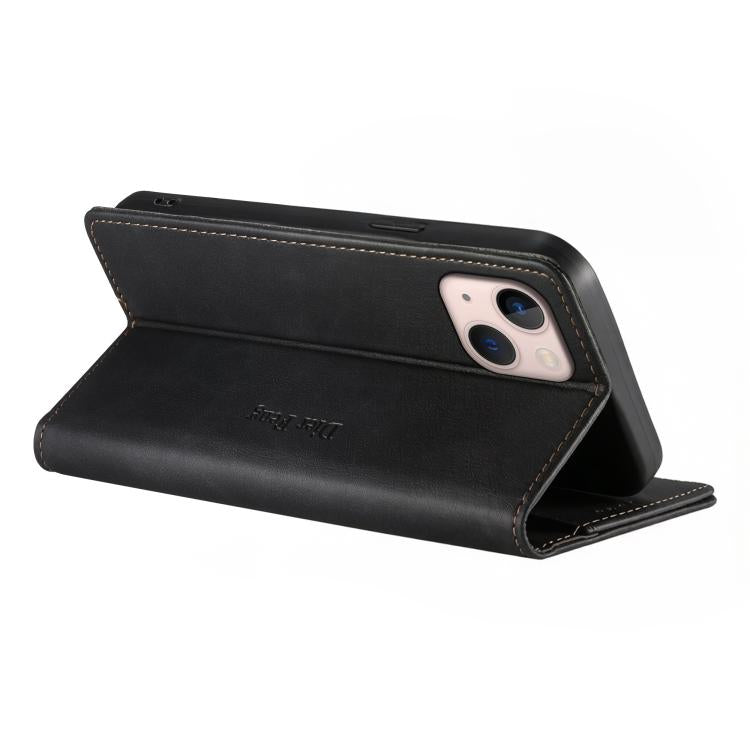 Custodia per telefono Dierfeng in pelle vegana con chiusura magnetica e protezione RFID in metallo., For iPhone 13 mini, For iPhone 12 / 12 Pro, For iPhone 12 Pro Max, For iPhone 12 mini