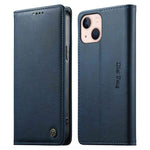 Custodia per telefono Dierfeng in pelle vegana con chiusura magnetica e protezione RFID in metallo., For iPhone 13 mini, For iPhone 12 / 12 Pro, For iPhone 12 Pro Max, For iPhone 12 mini