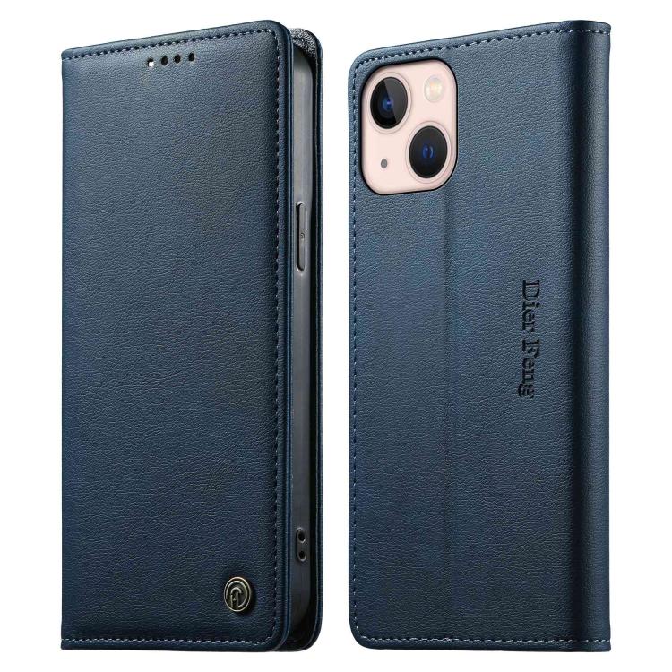 Custodia per telefono Dierfeng in pelle vegana con chiusura magnetica e protezione RFID in metallo., For iPhone 13 mini, For iPhone 12 / 12 Pro, For iPhone 12 Pro Max, For iPhone 12 mini