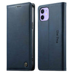 Custodia per telefono Dierfeng in pelle vegana con chiusura magnetica e protezione RFID in metallo., For iPhone 13 mini, For iPhone 12 / 12 Pro, For iPhone 12 Pro Max, For iPhone 12 mini