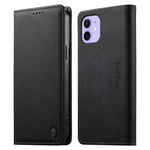 Custodia per telefono Dierfeng in pelle vegana con chiusura magnetica e protezione RFID in metallo., For iPhone 13 mini, For iPhone 12 / 12 Pro, For iPhone 12 Pro Max, For iPhone 12 mini