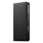 Custodia per telefono Dierfeng in pelle vegana con chiusura magnetica e protezione RFID in metallo., For iPhone 11 Pro Max, For iPhone 11, For iPhone 11 Pro, For iPhone X / XS