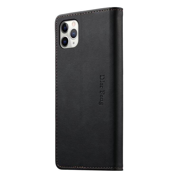 Custodia per telefono Dierfeng in pelle vegana con chiusura magnetica e protezione RFID in metallo., For iPhone 11 Pro Max, For iPhone 11, For iPhone 11 Pro, For iPhone X / XS