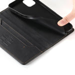 Custodia per telefono Dierfeng in pelle vegana con chiusura magnetica e protezione RFID in metallo., For iPhone 11 Pro Max, For iPhone 11, For iPhone 11 Pro, For iPhone X / XS