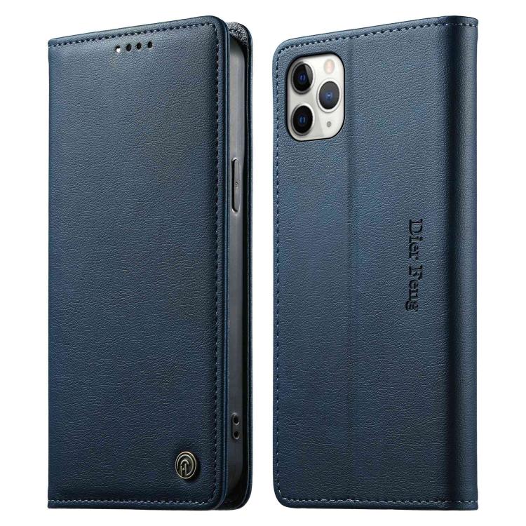 Custodia per telefono Dierfeng in pelle vegana con chiusura magnetica e protezione RFID in metallo., For iPhone 11 Pro Max, For iPhone 11, For iPhone 11 Pro, For iPhone X / XS
