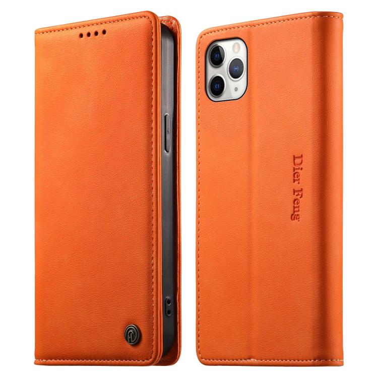 Custodia per telefono Dierfeng in pelle vegana con chiusura magnetica e protezione RFID in metallo., For iPhone 11 Pro Max, For iPhone 11, For iPhone 11 Pro, For iPhone X / XS