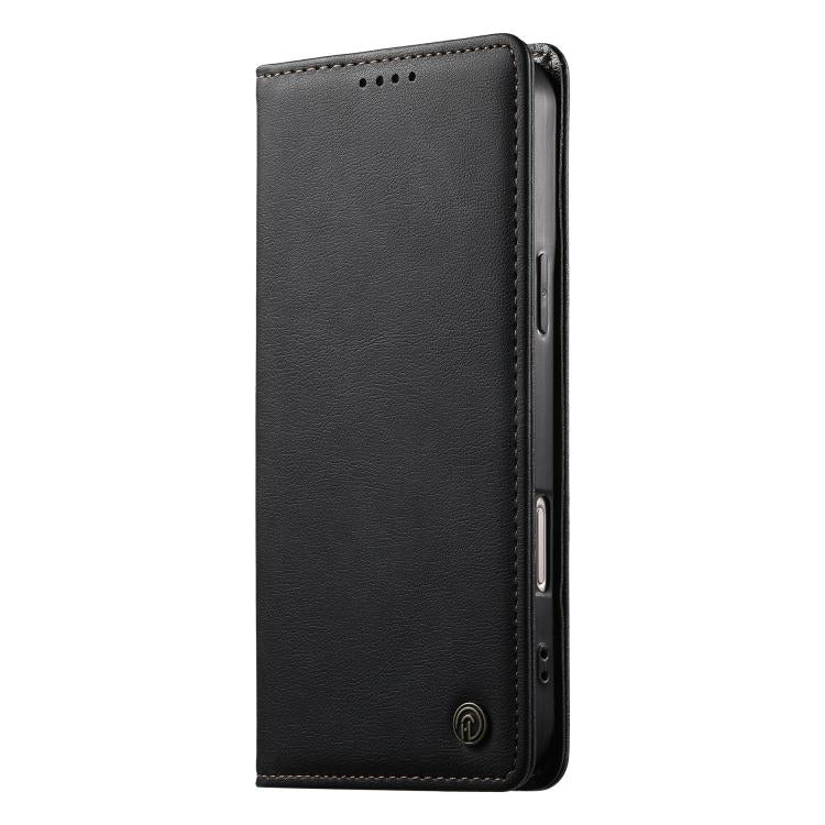 Custodia per telefono Dierfeng in pelle vegana con chiusura magnetica e protezione RFID in metallo., For iPhone XR, For iPhone XS Max, For iPhone 8 Plus / 7 Plus