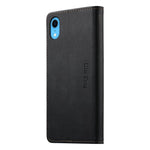 Custodia per telefono Dierfeng in pelle vegana con chiusura magnetica e protezione RFID in metallo., For iPhone XR, For iPhone XS Max, For iPhone 8 Plus / 7 Plus