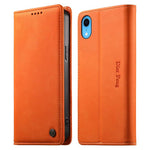 Custodia per telefono Dierfeng in pelle vegana con chiusura magnetica e protezione RFID in metallo., For iPhone XR, For iPhone XS Max, For iPhone 8 Plus / 7 Plus
