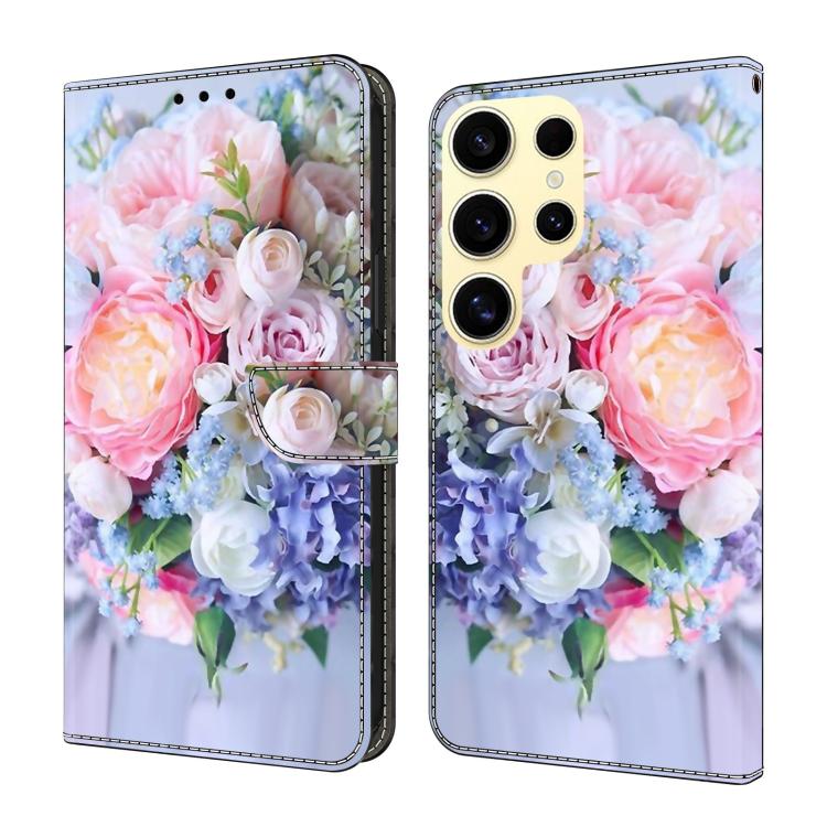 Custodia per telefono in ecopelle con effetto cristallo., For Samsung Galaxy S22 Ultra 5G