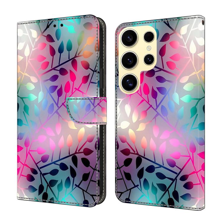 Custodia per telefono in ecopelle con effetto cristallo., For Samsung Galaxy S22 Ultra 5G