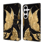 Custodia per telefono in ecopelle con effetto cristallo., For Samsung Galaxy S25 5G