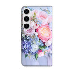 Custodia per telefono in ecopelle con effetto cristallo., For Samsung Galaxy S24+ 5G