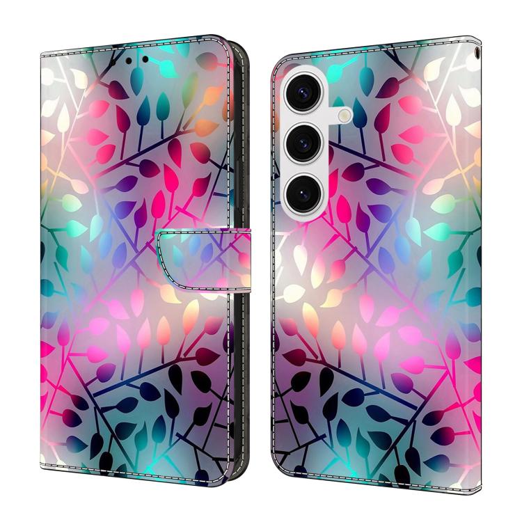 Custodia per telefono in ecopelle con effetto cristallo., For Samsung Galaxy S25+ 5G