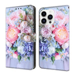 Custodia per telefono in ecopelle con effetto cristallo., For iPhone 15 Pro