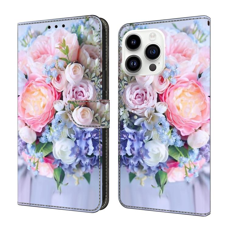 Custodia per telefono in ecopelle con effetto cristallo., For iPhone 15 Pro