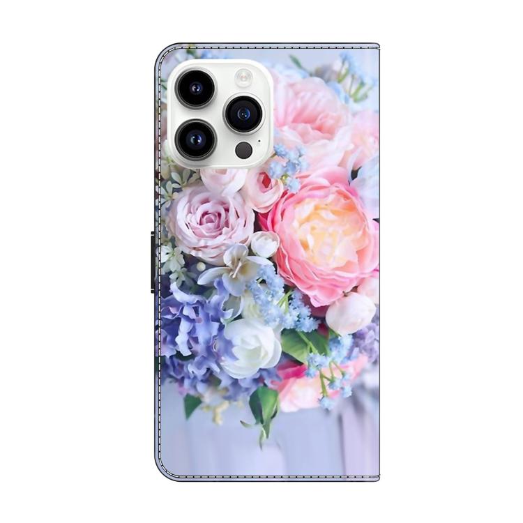 Custodia per telefono in ecopelle con effetto cristallo., For iPhone 15 Pro