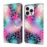 Custodia per telefono in ecopelle con effetto cristallo., For iPhone 15 Pro