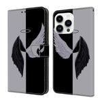 Custodia per telefono in ecopelle con effetto cristallo., For iPhone 15 Pro