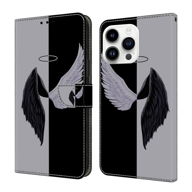 Custodia per telefono in ecopelle con effetto cristallo., For iPhone 15 Pro