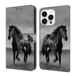 Custodia per telefono in ecopelle con effetto cristallo., For iPhone 15 Pro
