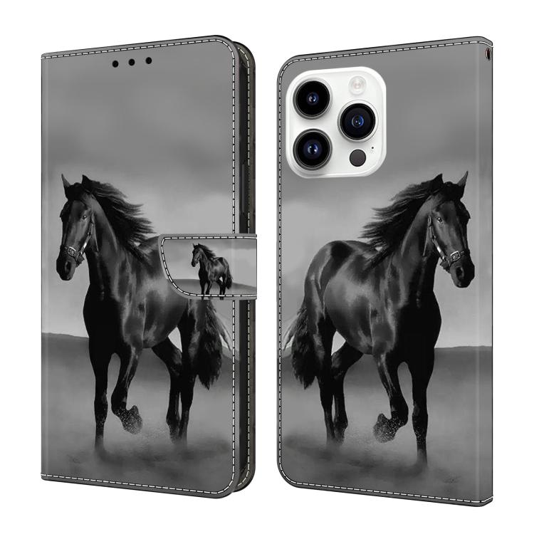 Custodia per telefono in ecopelle con effetto cristallo., For iPhone 15 Pro