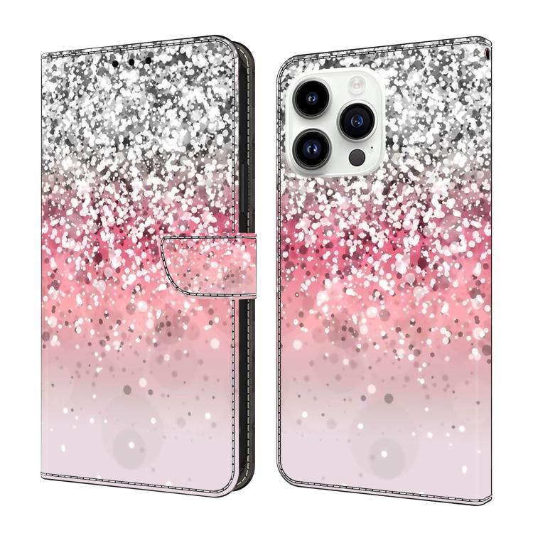 Custodia per telefono in ecopelle con effetto cristallo., For iPhone 15 Pro