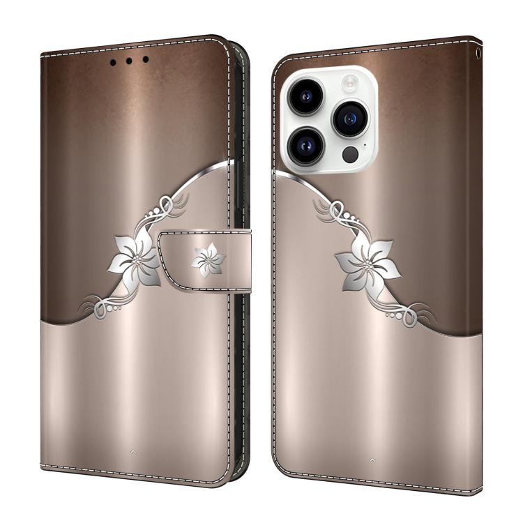Custodia per telefono in ecopelle con effetto cristallo., For iPhone 15 Pro